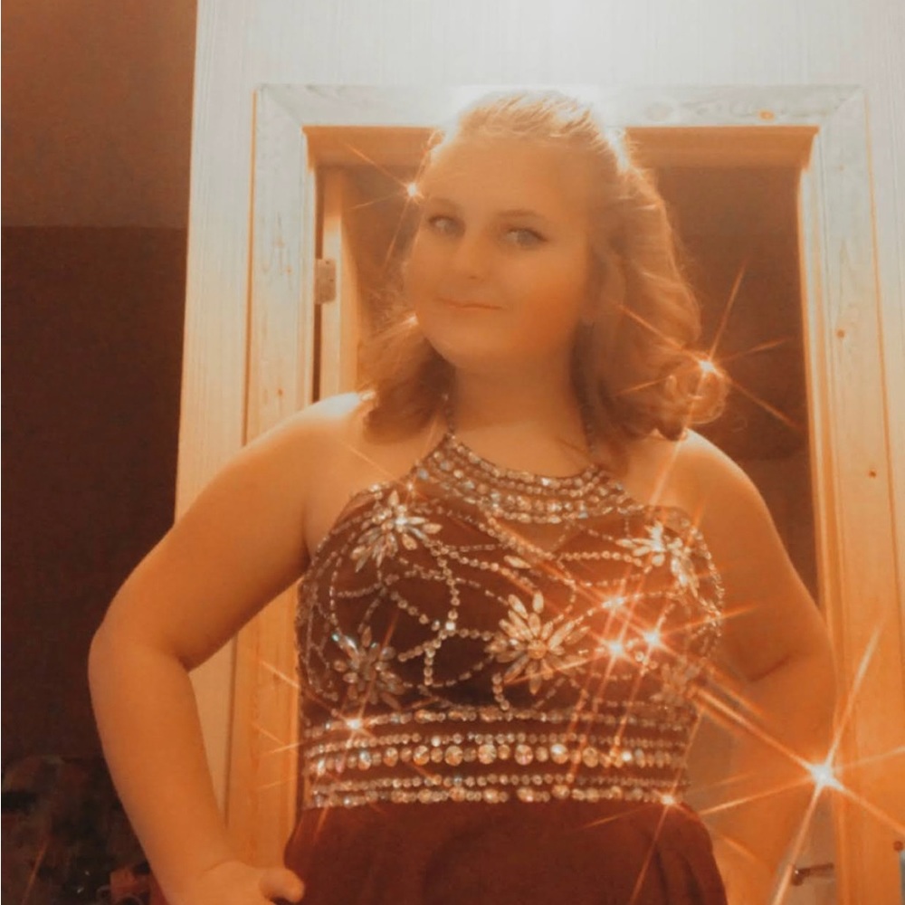 Burgundy homecoming dress